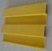 Perfil de fibra de vidrio PRFV amarillo para barandas